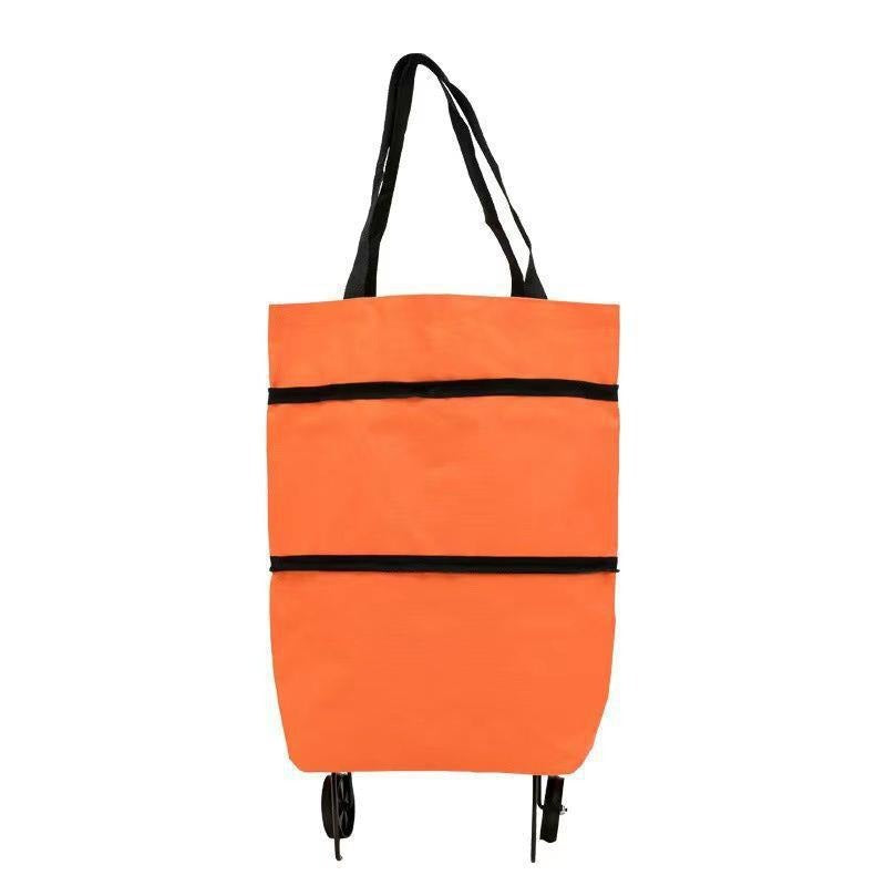 Small cart for household use with foldable and backpackable design