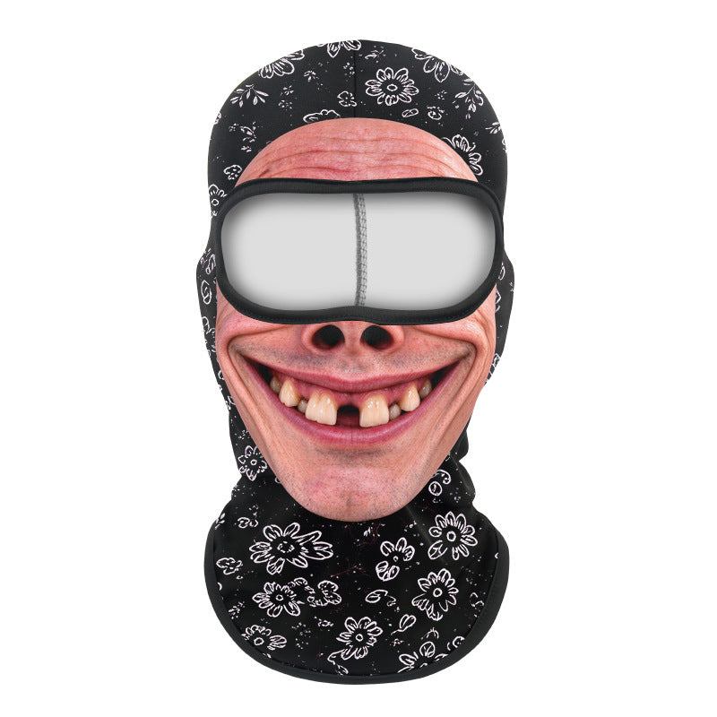 Printed neck scarf for mountain climbing sport headgear