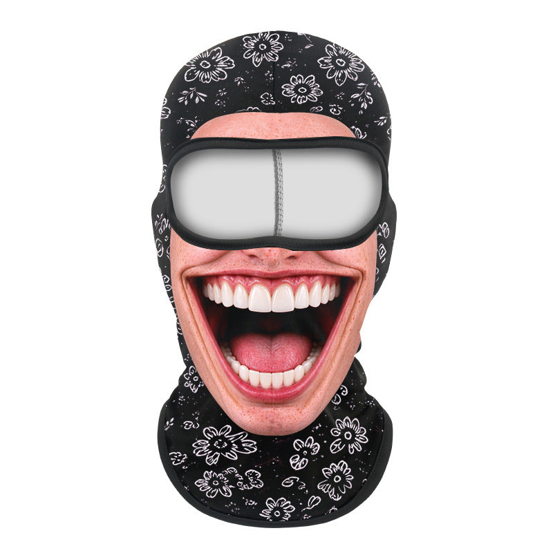 Printed neck scarf for mountain climbing sport headgear