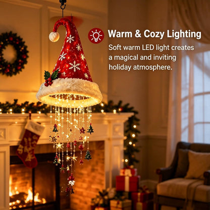 Christmas Hat Hanging Light with Decorations