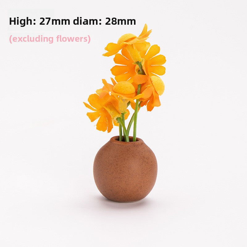 Mini Ceramic Vase Refrigerator Magnetic Decoration