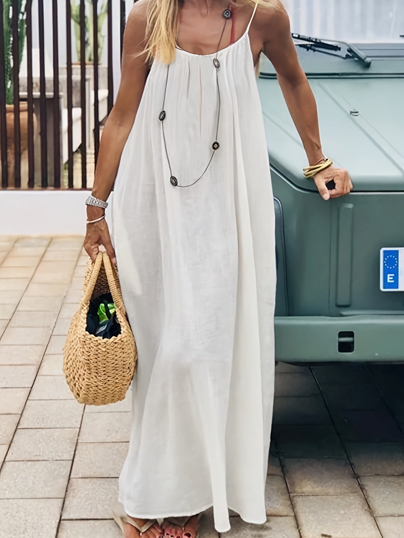 Womens Ruched Backless Long Dress