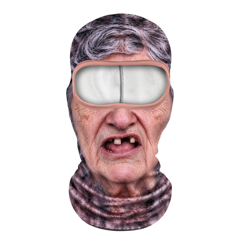 Printed neck scarf for mountain climbing sport headgear