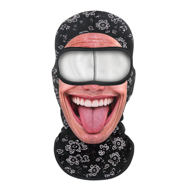 Printed neck scarf for mountain climbing sport headgear