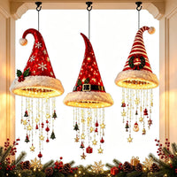 Christmas Hat Hanging Light with Decorations