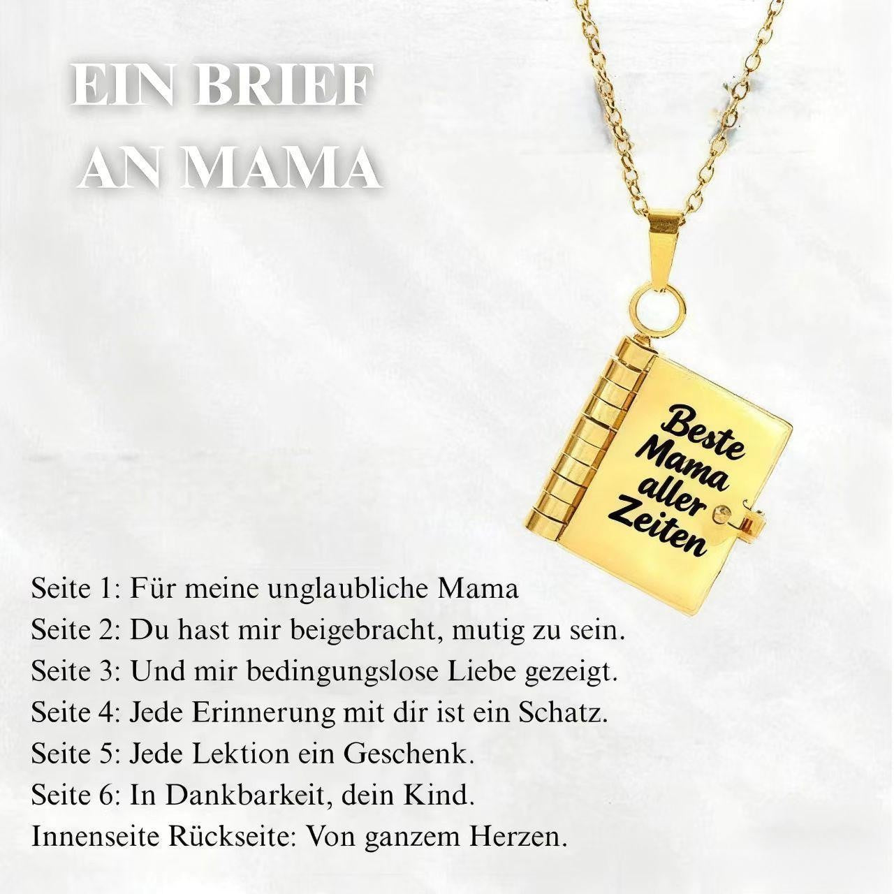 Titanium Steel Love Letter Necklace with Openable Pendant