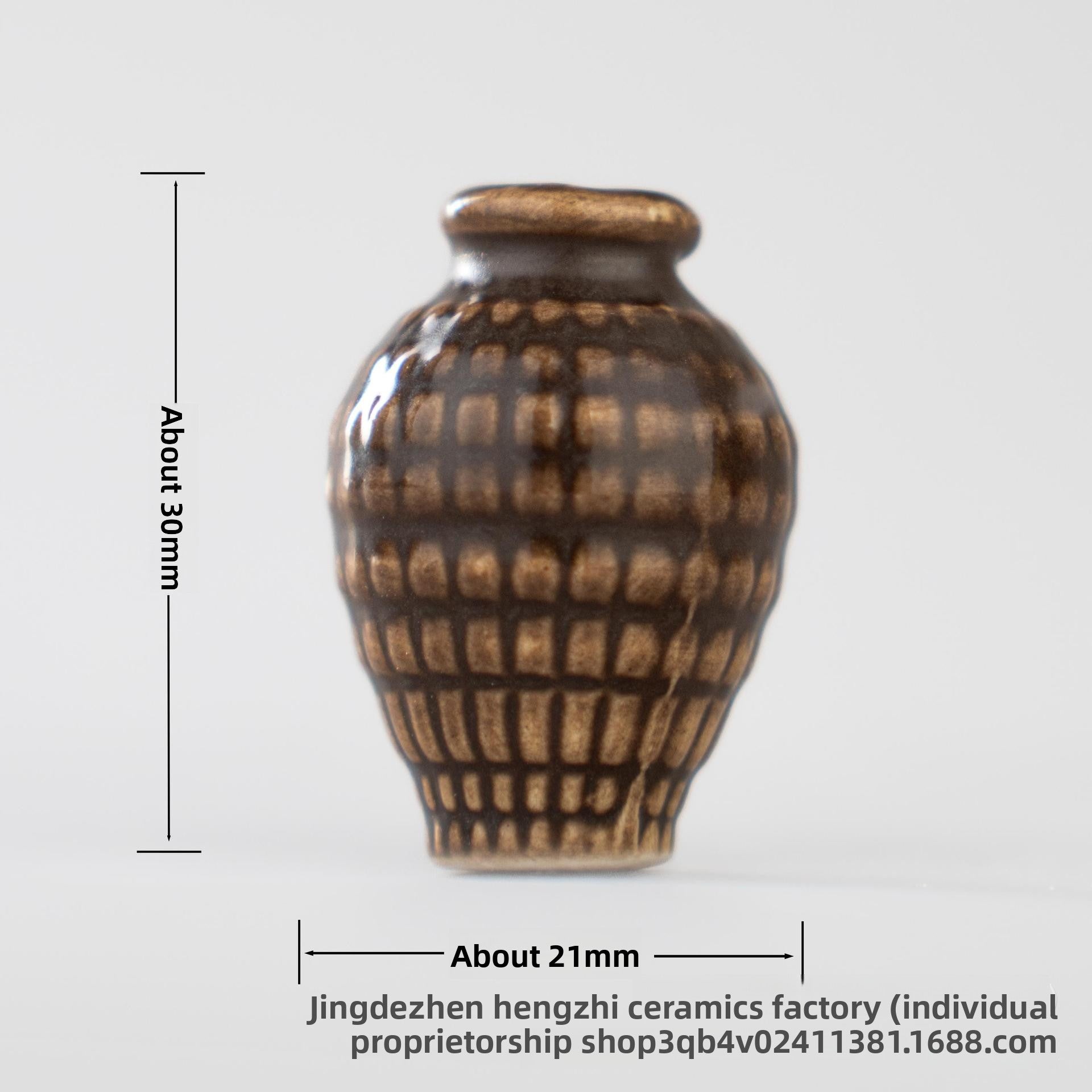 Mini Ceramic Vase Refrigerator Magnetic Decoration