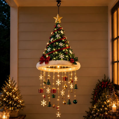 Christmas Hat Hanging Light with Decorations