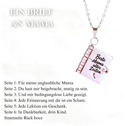 Titanium Steel Love Letter Necklace with Openable Pendant