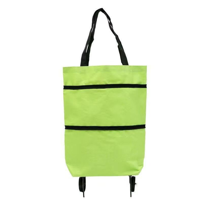 Small cart for household use with foldable and backpackable design