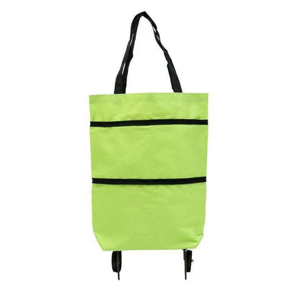 Small cart for household use with foldable and backpackable design