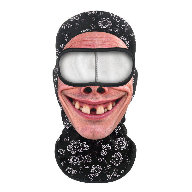 Printed neck scarf for mountain climbing sport headgear