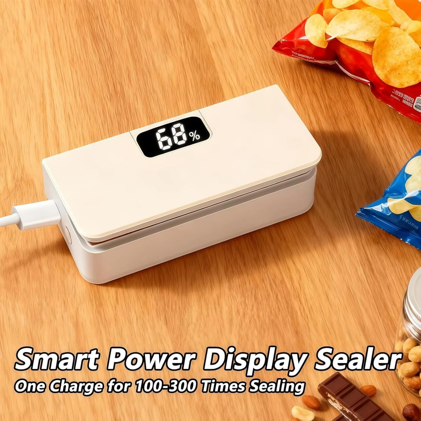 Portable Rechargeable Handheld Food Sealer