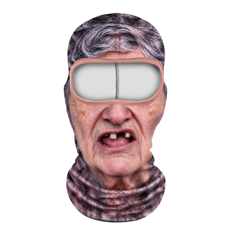 Printed neck scarf for mountain climbing sport headgear