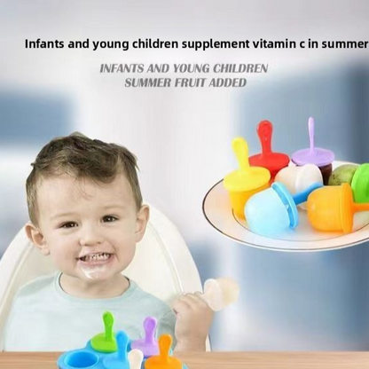 Silicone Popsicle Mold 7-Cavity Household Ice Tray