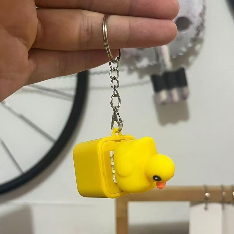 Animal Sound and Light Squeeze Keychain Toy