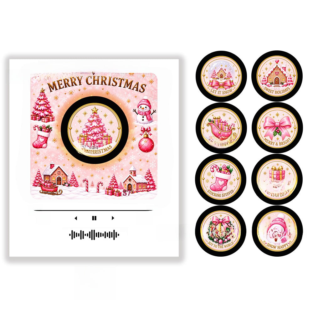 Screw-Free Mold Type Rotating Light-Up Nfc New Christmas Music Box