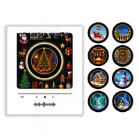 Screw-Free Mold Type Rotating Light-Up Nfc New Christmas Music Box