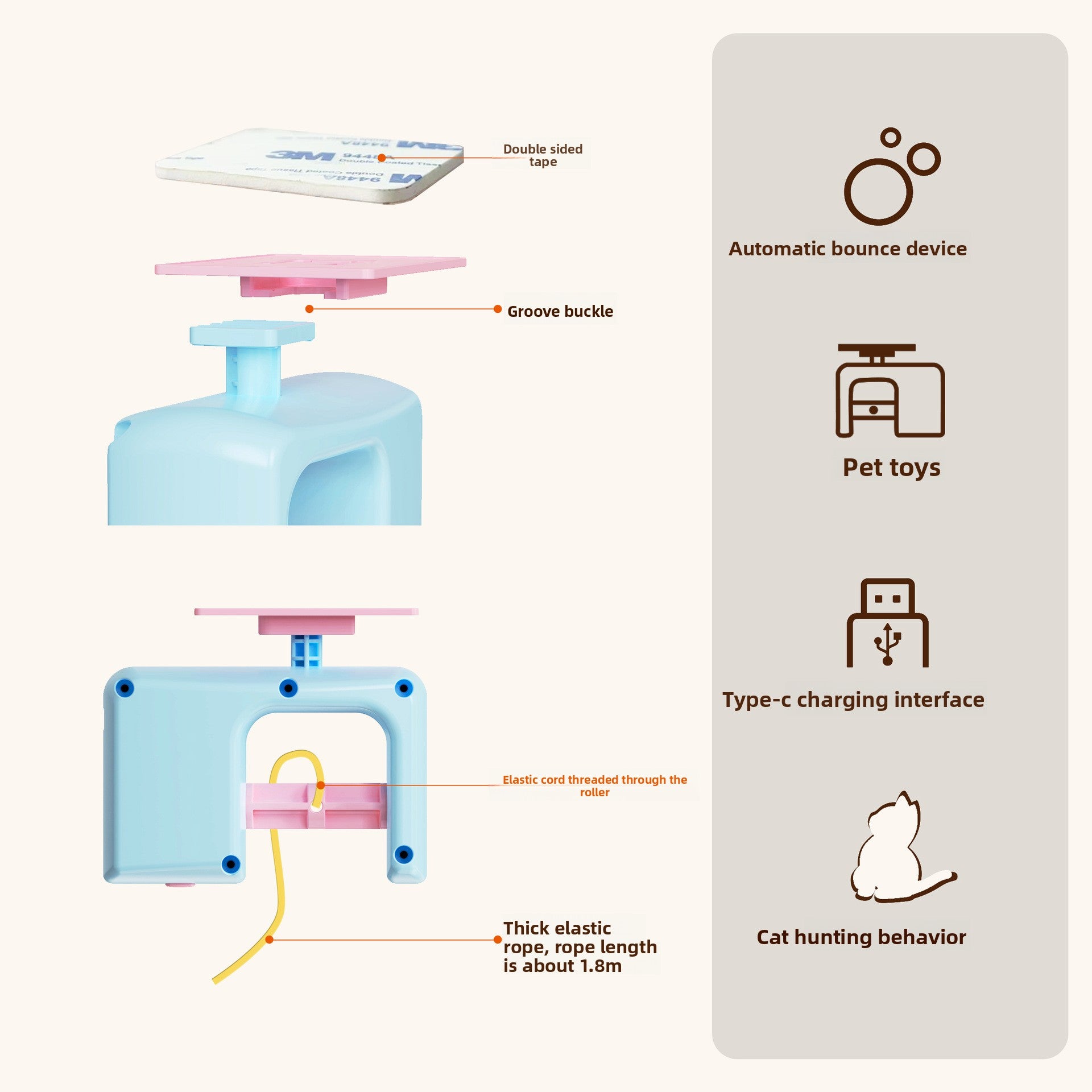 Automatic Electric Cat Toy with Vibration