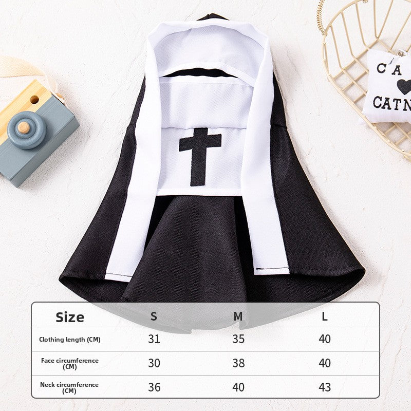 Pet Nun Costume for Cats and Dogs
