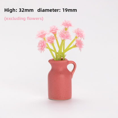 Mini Ceramic Vase Refrigerator Magnetic Decoration