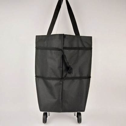 Small cart for household use with foldable and backpackable design