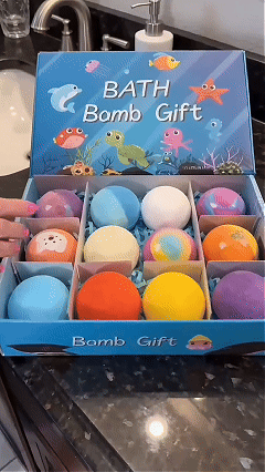 Bath Bombs for Kids with Toys Inside