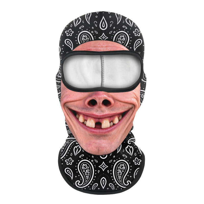 Printed neck scarf for mountain climbing sport headgear