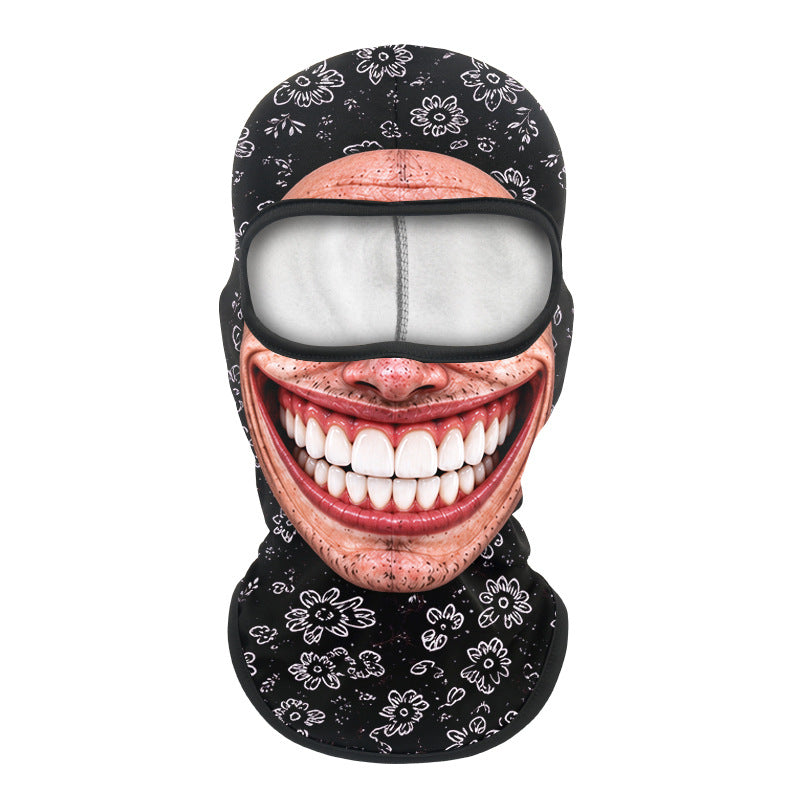 Printed neck scarf for mountain climbing sport headgear