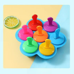 Silicone Popsicle Mold 7-Cavity Household Ice Tray