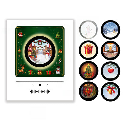 Screw-Free Mold Type Rotating Light-Up Nfc New Christmas Music Box