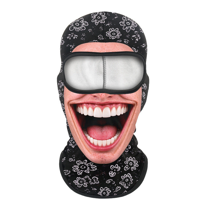 Printed neck scarf for mountain climbing sport headgear