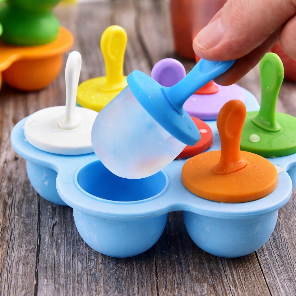 Silicone Popsicle Mold 7-Cavity Household Ice Tray