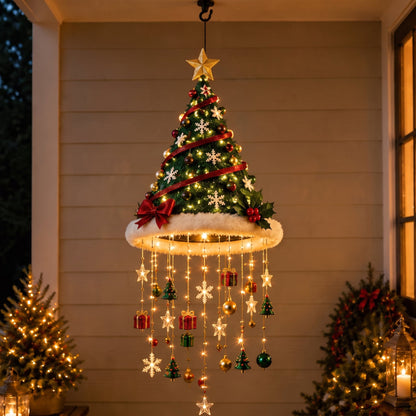 Christmas Hat Hanging Light with Decorations