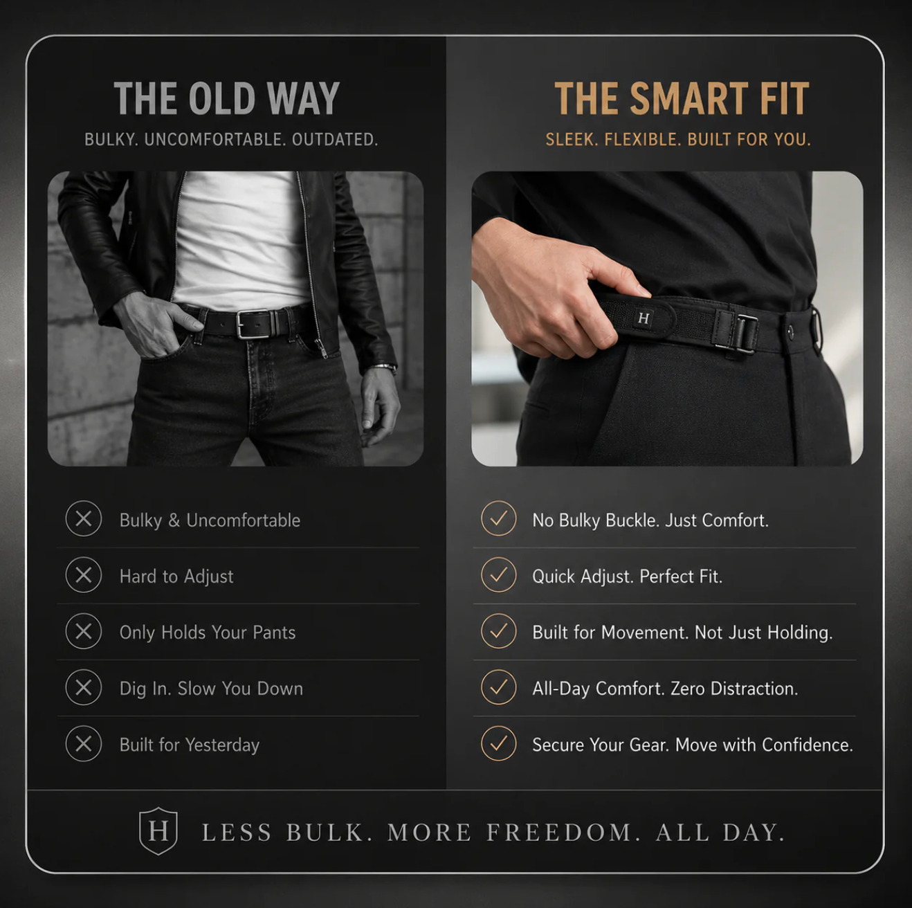 Adjustable Elastic Waist Belt with Metal Buckle