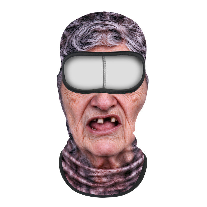 Printed neck scarf for mountain climbing sport headgear