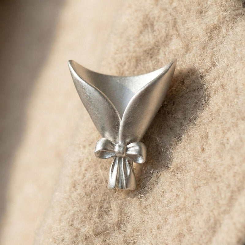 Floral Geometric Copper Necklace