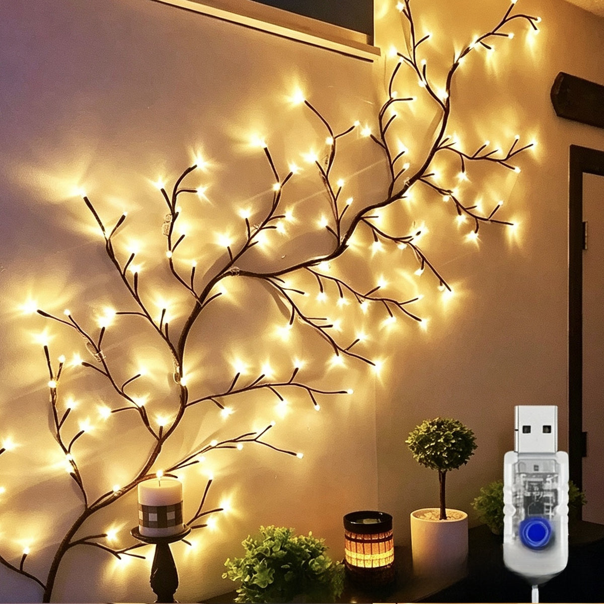 Decorative LED Vine Lights with Remote Control