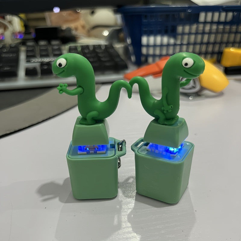 Animal Sound and Light Squeeze Keychain Toy