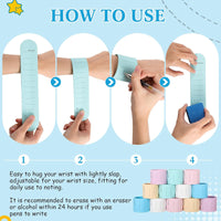 Reusable Erasable Silicone Memo Wristband