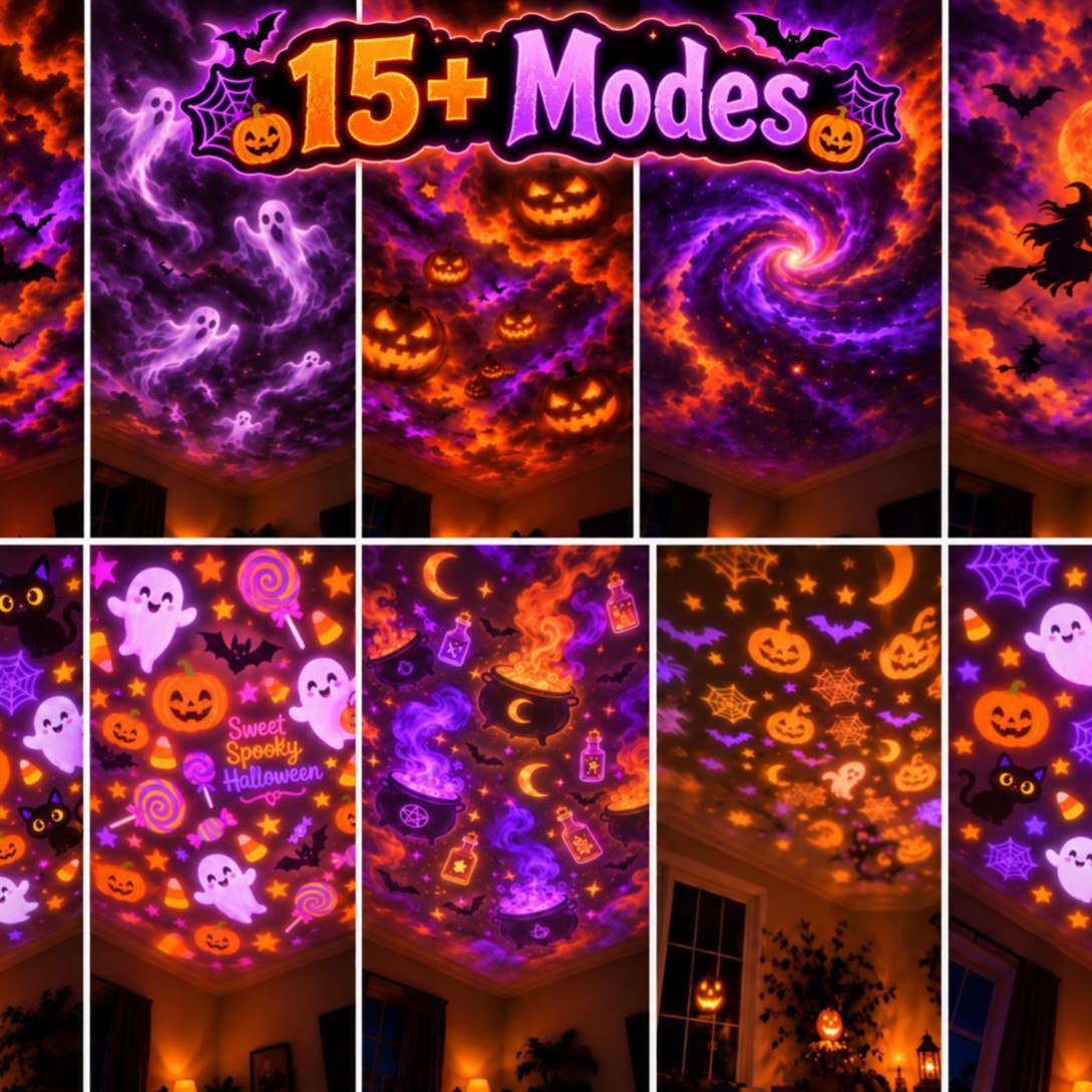 Christmas and Halloween tree cozy lamp