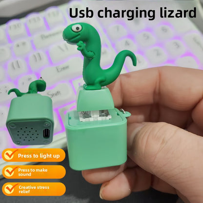 Animal Sound and Light Squeeze Keychain Toy