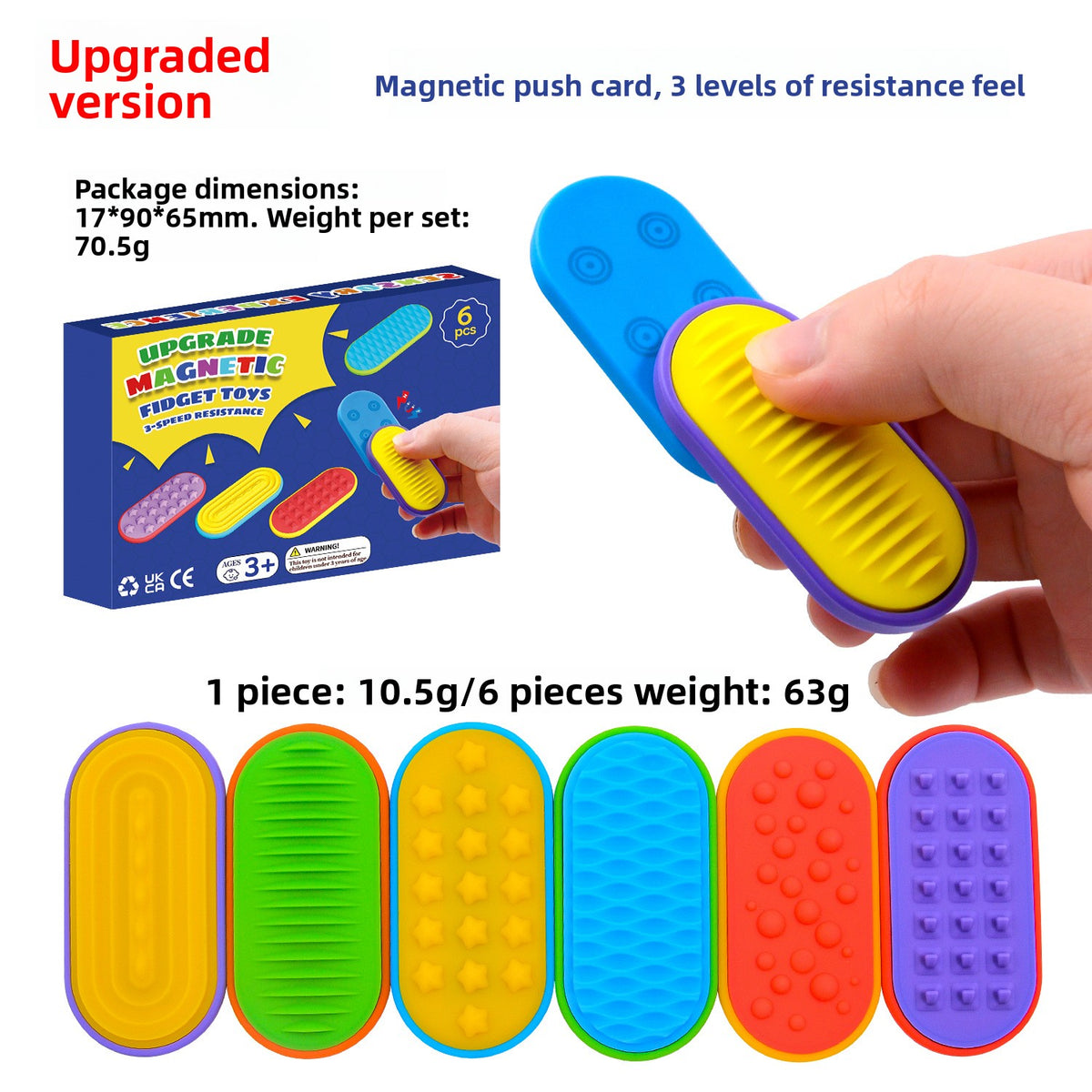 Magnetic Sensory Fidget Stones Stress Relief Educational Toy