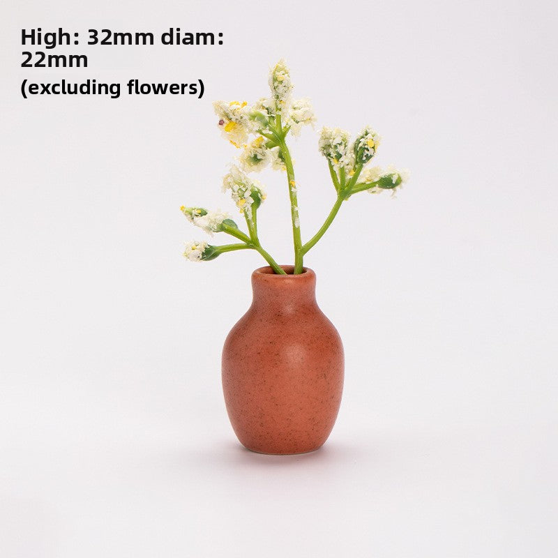 Mini Ceramic Vase Refrigerator Magnetic Decoration