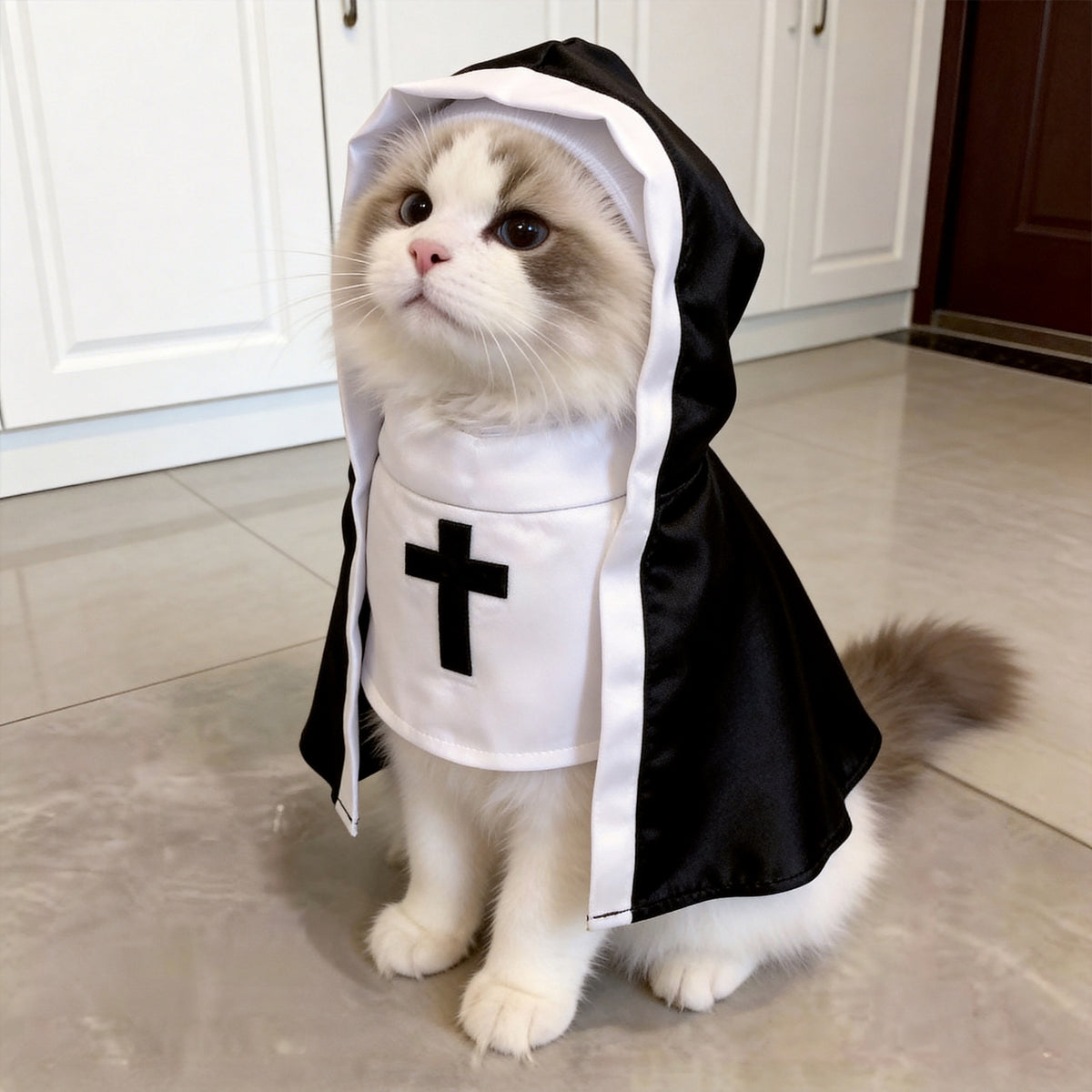 Pet Nun Costume for Cats and Dogs