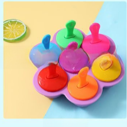 Silicone Popsicle Mold 7-Cavity Household Ice Tray