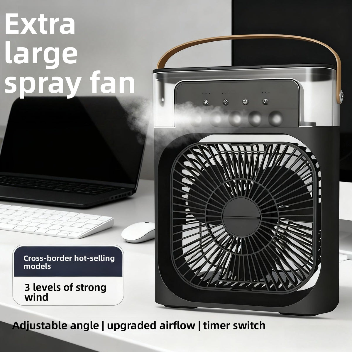 USB Humidifying Spray Fan Portable Desktop Cooler