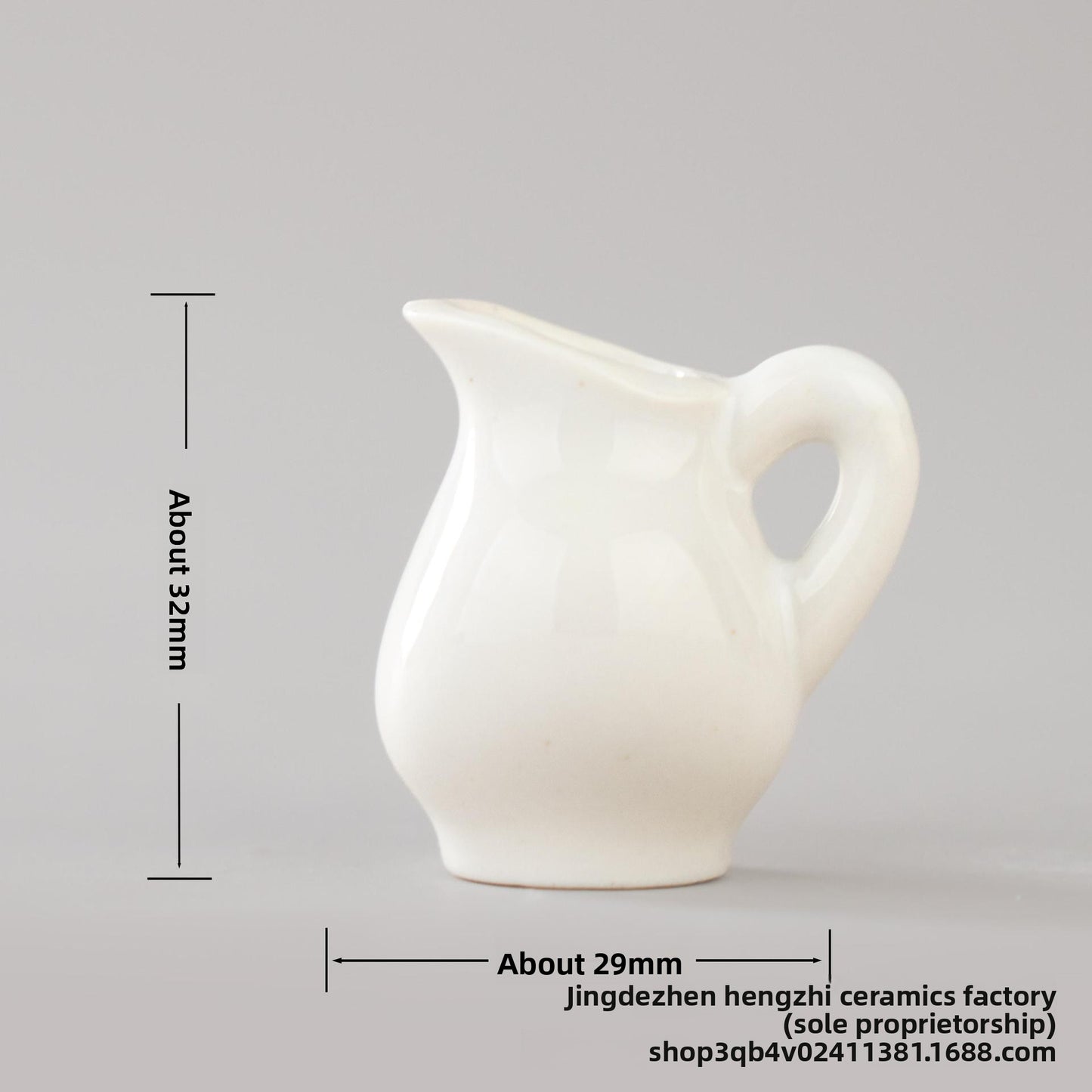 Mini Ceramic Vase Refrigerator Magnetic Decoration