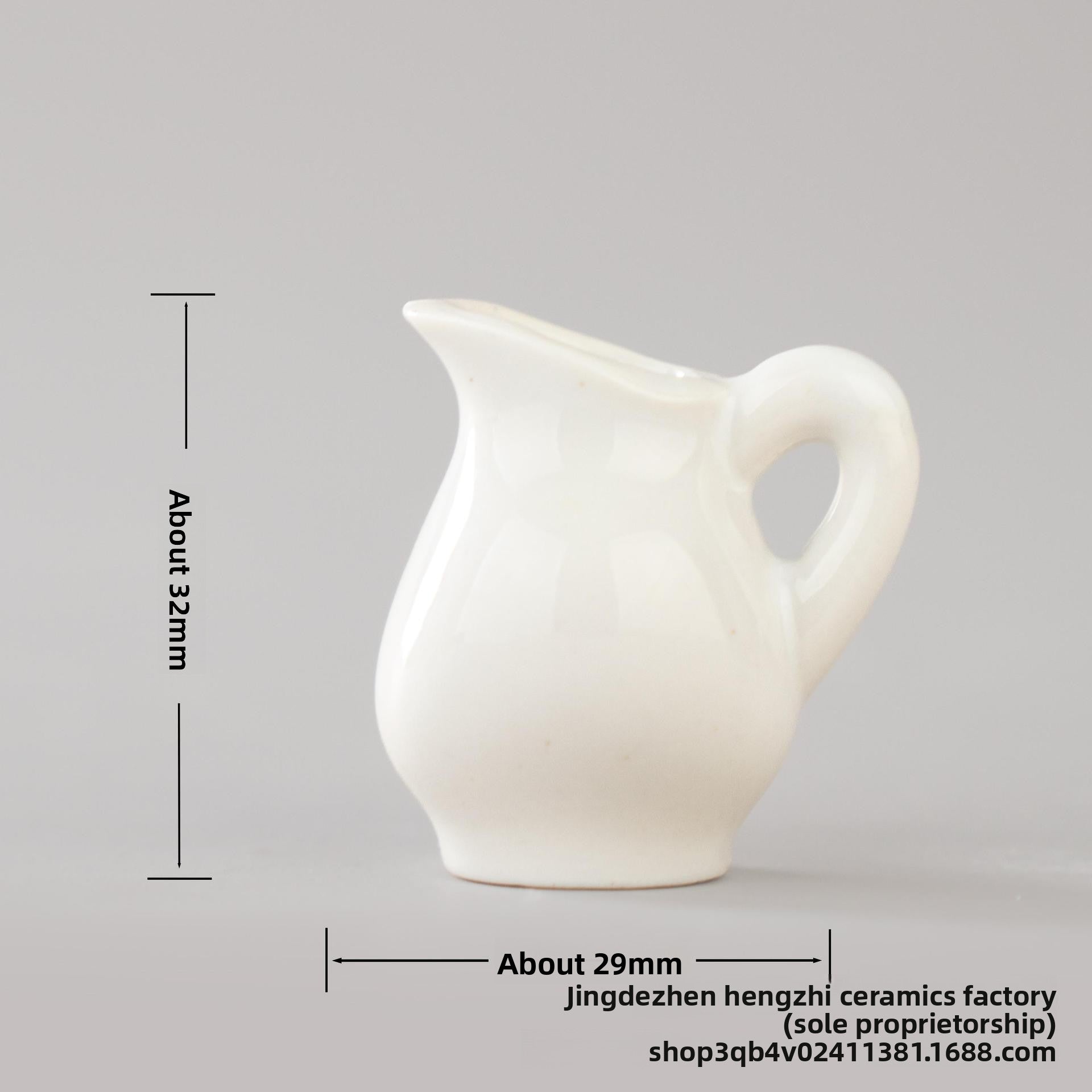 Mini Ceramic Vase Refrigerator Magnetic Decoration