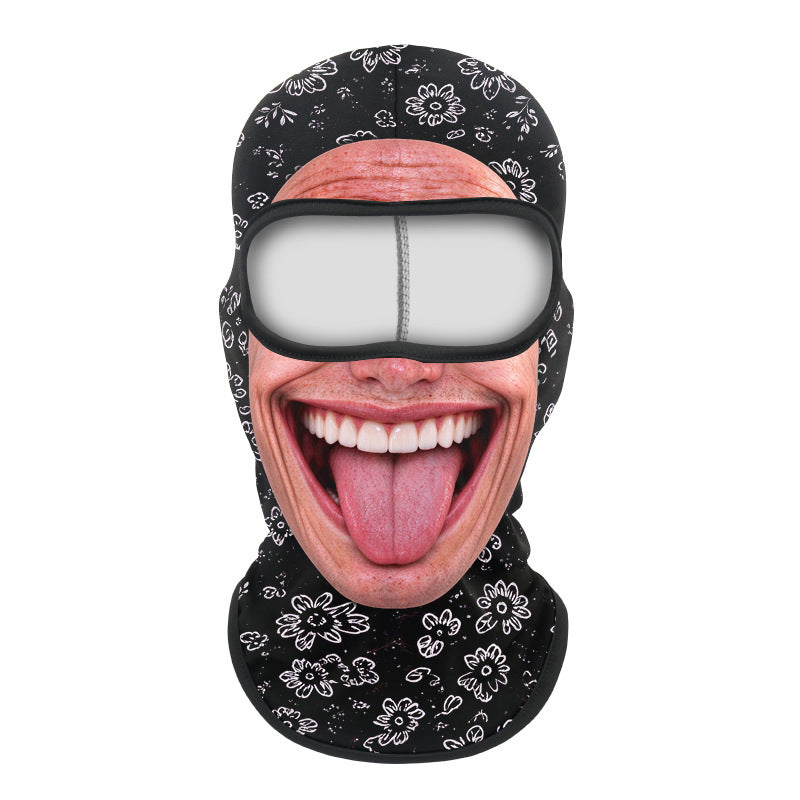 Printed neck scarf for mountain climbing sport headgear